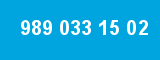 989 033 15 02 989 033 15 02